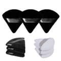 6pcs Triangular Makeup Sponges Powder Puff Washable Makeup Sponges White Svart black