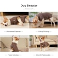 Miniatyrbillede 4 af 5: Hundetrøje Varmt Trøjevest til Hunde Koldt Vejr Tøj Hund Vinter Sweatshirt Jakker til Hunde