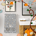 Miniatyrbild 4 av 4: Höst Handduksset med 2 stycken, Handdukar för Badrum Dekorativ Höst Mjuk Absorberande Ansiktshanddukar Style 4