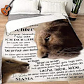 Miniatyrbild 2 av 5: Mysig filt fluffig, till min son personligt brevfilt med meddelande, dubbelsidig filt, tjock sofffilt, sofffilt, mjuk fleecefilt,