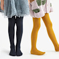 Miniatyrbilde 3 av 8: 4-pak Babystrømper – Tykke Leggings for Småjenter – Sømløse Strikkede Bomullsstrømper – Spedbarnsstrømper