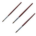 Miniatyrbild 1 av 7: 3-pack nagelborste-set, Kolinsky akrylnaglarborstar för akrylapplikation, nagelförlängning för salong DIY
