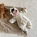 Miniatyrbilde 5 av 5: Barnedress, baby-dress, baby-jakke, vår- og høstklær, pysjamas (brun)