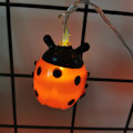 Miniatyrbild 3 av 6: String Light, 19,6 fot lång nyckelpiga String Lights med 40 st lampor, Vattentät Light Bar Insektslampor för inomhus utomhusfestivalfest
