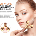Miniatyrbillede 2 af 7: 2 i 1 Elektrisk Ansigtsrulle, 3D Jade Ansigtsmassager Sæt til Ansigt, Arm, Øjne, Næse Massager Hudplejeværktøj Gaveæske