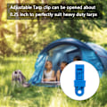 Miniatyrbild 4 av 8: 10 st Tarpklämmor med Karabinkrok - Tunga Låsgrepp Tumskruv Camp Tältklämma för Markiser Utomhus Camping Husvagn Taköverdrag Bilöverdrag