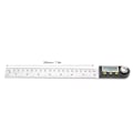 Miniatyrbillede 5 af 8: Digital Vinkelmåler LED Display Rustfrit Stål Metrisk Imperial 360° Måler 200mm