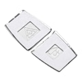 Miniatyrbilde 4 av 8: 2 stk Dobbel Blinklys Bryterknapp Dekorativ Patch Sølv Aluminium Legering Bil Tilpasninger Utskifting for X3 E83 2006‑2010