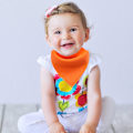 Pikkukuva 5 / 5: Sylki-pyyhe vauvan liina vauvan liina fleece-puuvilla kolmiopyyhe
