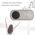 Miniatyrbild 7 av 8: Radioväckarklocka med Dubbla Alarm, Bärbar Digital Väckarklocka med Bluetooth-Högtalare för Läsning, Matlagning, Ridning