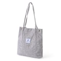 Miniatyrbillede 1 af 5: Corduroy Canvas Taske Håndtaske Litterær Joker Skuldertaske Campus Tote Taske