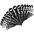 Miniatyrbild 1 av 7: Tunnel Set 1,6-10 mm Stretch Set Akryl Stretch Rod Taper Stretch Stavar Silikon Öron Tunnlar 3 mm 4 mm 5 mm 6 mm 8 mm 10 mm 12 mm Pluggar 50-pack