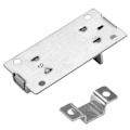 Miniatyrbilde 3 av 5: 2 stk Dørbolt i Rustfritt Stål Sikkerhetsdør Automatisk Knapp Lås Tilbehør <br>3 tommer