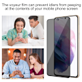 Pikkukuva 2 / 5: 2 PACK - Yksityisyys Näytönsuoja Samsung Galaxy S22 PLUS 5G (6.6 Tuumaa), Privacy Screen Protector