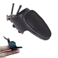Miniatyrbillede 2 af 8: Blød Læder Tommelfinger Ring Bueskydning Fingerbeskytter Recurve Bue Fingerbeskytter Traditionel Buebeskytter Skydehandsker