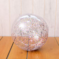 Miniatyrbillede 3 af 5: Oppustelig Strandbold, Sequin Strandbolde Konfetti Glitter Klar Strandbold Svømmepools Legetøj