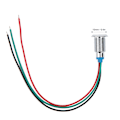 Miniatyrbild 4 av 8: 4 Set PreWired Runda LED-lampor Mini Common Anode 2-färgs Indikatorlampor 10mm 110220V (Röd och Grön)