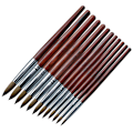 Miniatyrbild 7 av 7: 3-pack nagelborste-set, Kolinsky akrylnaglarborstar för akrylapplikation, nagelförlängning för salong DIY