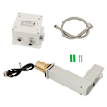 Miniatyrbillede 2 af 8: Automatisk varmt/koldt håndvaskbatteri med 3 farvede sensor-LED-lys til badeværelse G1/2