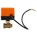 Miniatyrbilde 2 av 2: Elektrisk kuleventil 3-ledninger 2-punkts styring AC220V G3/8- G1/2 DN10- DN15 2-veis kuleventil