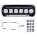 Miniatyrbilde 2 av 8: 12V 20A Karbonfiberbryter IP66 Panel Trykknapp Blå Rød LED Modifisering for Yacht RV