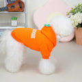 Miniatyrbillede 4 af 6: 2 Stykker Vinter Hund Hoodie Trøjer, Varme Hundeklæder til Små Hunde, Frakke Tøj til Hvalp Kat (Gul+Orange)