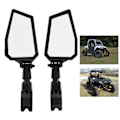 Miniatyrbilde 1 av 8: Side Speil 180 Grader Justerbare 1,75 tommers Klemme Erstatning for Polaris RZR 800 900 1000 XP