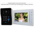 Miniatyrbild 5 av 8: 7-tums LCD-monitor Intercomkamera Videodörrtelefon Dörrklocka Access Control System 110-240V (EU)