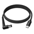 Nylon Braided USB C Cable PD100W Charging Cable for Laptops and Electronics Low Heat Control Power Supply Cable HP 7.4x5.0 elbow