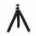 Phone Mini Tripod, Premium Flexible Mobile Phone Tripod Compatible with Small Digital Camera, Black