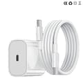 Lader for iPhone 15 / iPhone 16 / iPhone 17 + 2M kabel Hurtiglader USB-C til USB-C