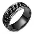 Miniatyrbillede 1 af 5: Rustfrit stål kæde ring, roterende titanium ring ring
