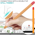 Miniatyrbilde 3 av 5: Etui i silikon for Apple Pencil 1. generasjon, pennhette + to fargede pennhetter