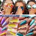 Miniatyrbillede 6 af 7: Neglebørste, Oval Crimped Formet Neglebørster til Akryl Applikation, Manicure Kunst Pulverbørste Værktøj