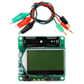 Miniatyrbilde 2 av 2: M8 Transistor Tester Induktans Kondensator PNP NPN Diode ESR Meter Multifunksjons Tester