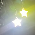 Pikkukuva 3 / 5: 2 kpl Pentagram-pieni tähti heijastava riipus, laukkuriipus