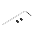 Miniatyrbillede 3 af 8: Hætteudløsergreb Reparationskit Aluminium Legering Udskiftning til Civic CRV Element Ridgeline (Sølv)