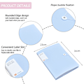 Miniatyrbillede 2 af 5: Mappe Transparent Interiør Multi-lags Ressourcebog Studerende Testtaske Binder Kontraktmappe Filmappe