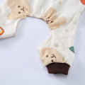 Miniatyrbillede 4 af 7: Hundepyjamas til små hunde Bløde hvalpe Onesie Kat Jumpsuit Komfortable kæledyrs tøj (Kaffe)
