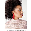 Miniatyrbilde 3 av 4: Fargerike Lagdelte Tassel Ørepynt Bohemisk Lagdelt Tassel Stud Dangle Drop Ørepynt for Tenåringsjenter Bursdag Jul Venner Gave