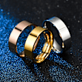 Miniatyrbillede 5 af 5: 6 mm Titanring i Rustfrit Stål Smykker Frostmat Mænds Ring Bryllupsbånd Komfortpasform Størrelse 7-10