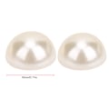 Miniatyrbild 1 av 2: 20-pack Beige Halvcirkelformade Pärl Nitar Kit för Kläder Väskor DIY Dekoration Tillbehör 18mm