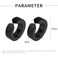 Miniatyrbillede 2 af 5: 6 stk. ørehul-fri titanium stål personlige mode koreanske matte øreclips