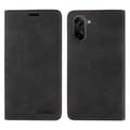 Pungcover med magnetisk lukning og stativ i læder til OnePlus Nord CE5 5G (Sort)