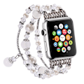 Miniatyrbilde 1 av 8: Remm for Apple Watch 38-40mm/42-44mm, Elastisk Håndlaget Agat Armbånd for Kvinner og Jenter, Erstatning for Apple Watch Series 4/3/2/1