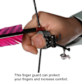 Miniatyrbillede 6 af 8: Blød Læder Tommelfinger Ring Bueskydning Fingerbeskytter Recurve Bue Fingerbeskytter Traditionel Buebeskytter Skydehandsker