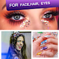 Miniatyrbild 8 av 8: 24 färgpigment nagelpulver, färgglatt iriserande glitter Ultrafint självlysande pärlemorskimrande Högglans halopulver, naglarpigment damm 3D DIY Nail Art