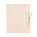 Miniatyrbillede 2 af 2: Kreativ Linned DIY Håndlavet Kortalbum Scrapbog Simpel Løsblad med Rebstropper 30 Sider (Beige)