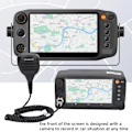 Miniatyrbild 8 av 8: Bilradio 5,5 tum pekskärm GPS DMR Mobiltransceiver Walkie Talkie Tvåvägsradio med kamera