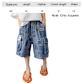 Miniatyrbilde 2 av 5: Småbarnsgutter Elastisk Midje Jeans Shorts, Småbarnsgutter Casual Shorts